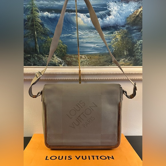 Louis Vuitton Terre Damier Geant Messenger Bag - Picture 1 of 15
